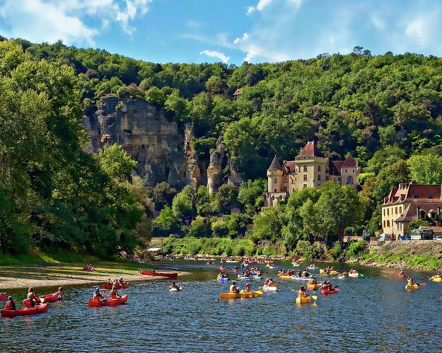 Canoe trip on the Dordogne. 