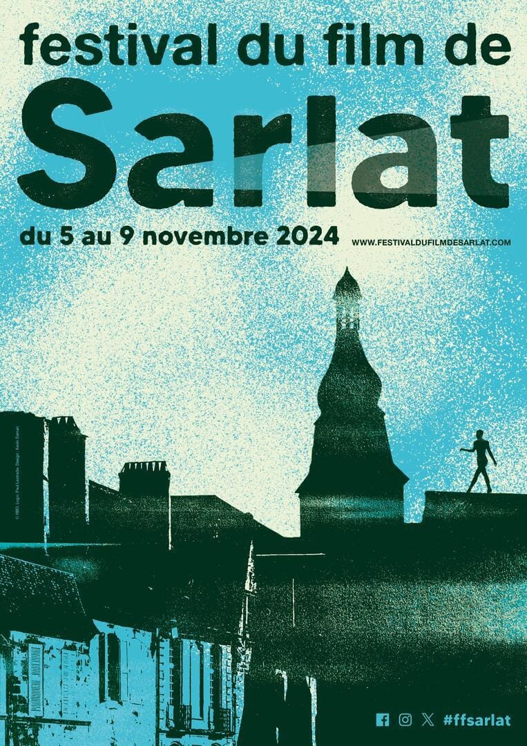 Festival du Film in Sarlat, with film screenings and public discussions in the town square.