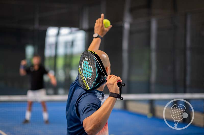 Indoor padel court at Le Murmur Sportsclub, Dordogne