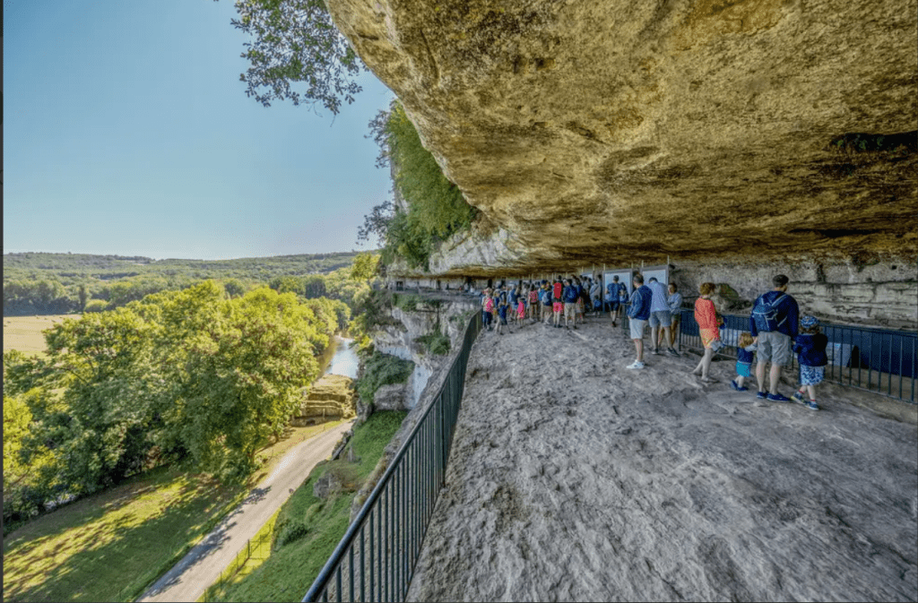 The cliffside dwellings of La Roque-Saint-Christophe